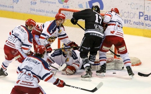 Photo hockey Ligue Magnus - Ligue Magnus : quart de finale, match 4 : Amiens  vs Grenoble  - LM : Les Brleurs prennent une option sur la qualification