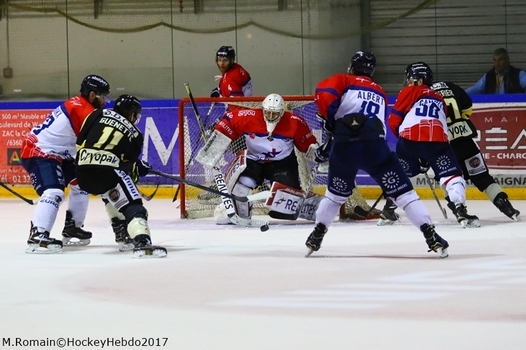 Photo hockey Ligue Magnus - Ligue Magnus : quart de finale, match 5 : Rouen vs Angers  - LM : Rouen reprend la main.