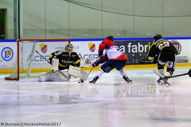 Photo hockey Ligue Magnus - Ligue Magnus : quart de finale, match 5 : Rouen vs Angers  - LM : Rouen reprend la main.