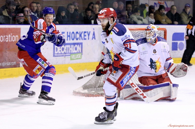 Photo hockey Ligue Magnus - Ligue Magnus : quart de finale, match 6 : Mulhouse vs Grenoble  - Une sortie par la grande porte 