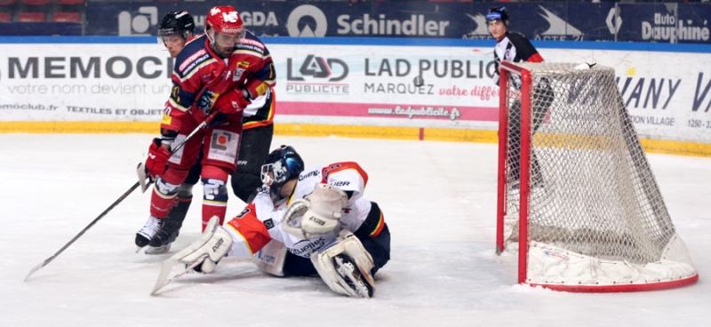Photo hockey Ligue Magnus - Ligue Magnus - Quart de finale match 1 : Grenoble  vs Nice - Grenoble dbute idalement ces play offs
