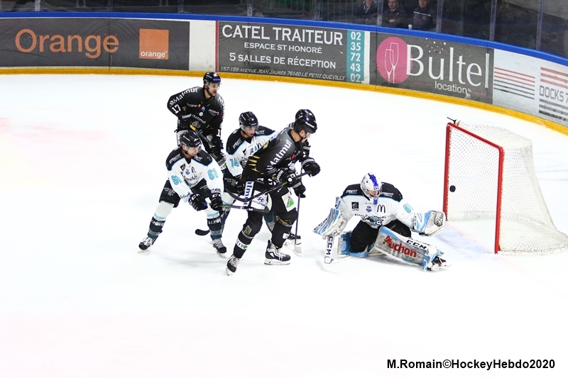 Photo hockey Ligue Magnus - Ligue Magnus - Quart de finale match 1 : Rouen vs Gap  - LM : Les dragons dans la douleur