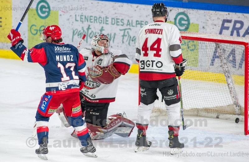 Photo hockey Ligue Magnus - Ligue Magnus - Quart de finale match 2 : Grenoble  vs Bordeaux - Grenoble garde le contrle 