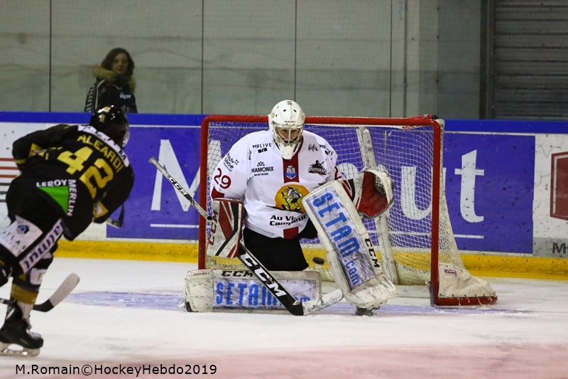 Photo hockey Ligue Magnus - Ligue Magnus - Quart de finale match 2 : Rouen vs Chamonix  - Les Dragons asphyxient les Pionniers