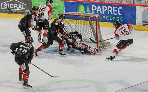 Photo hockey Ligue Magnus - Ligue Magnus - Quart de finale match 5 : Amiens  vs Mulhouse - P off 1/4 - Amiens remporte le match 5