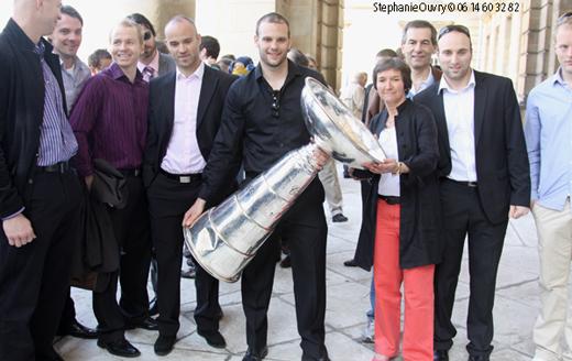 Photo hockey Ligue Magnus - Ligue Magnus : Rouen (Les Dragons) - Les Rouennais ftent leurs hros