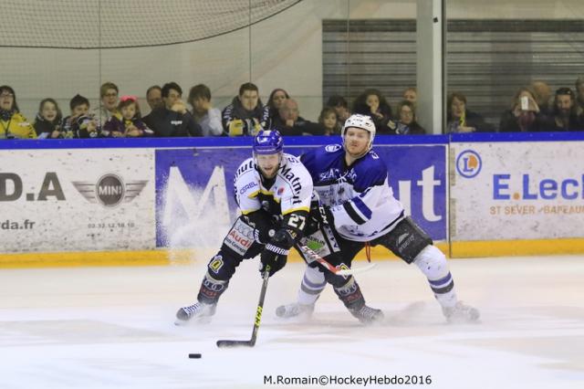 Photo hockey Ligue Magnus - Ligue Magnus, demi-finale, match 4 : Rouen vs Gap  - LM : Les Dragons survolent et recollent. 