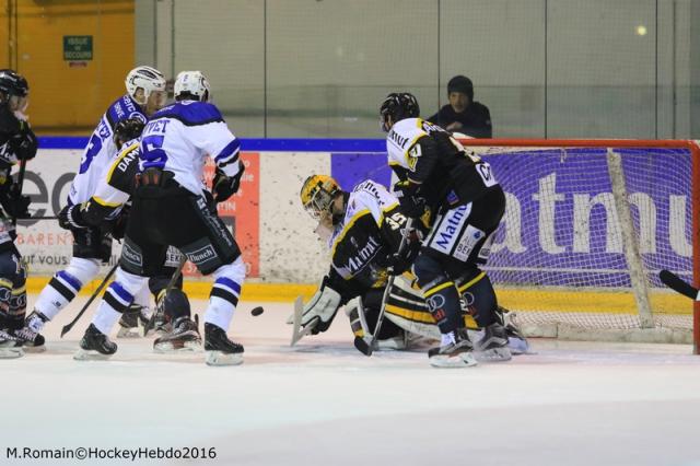 Photo hockey Ligue Magnus - Ligue Magnus, demi-finale, match 4 : Rouen vs Gap  - LM : Les Dragons survolent et recollent. 