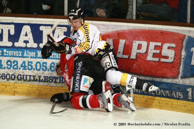 Photo hockey Ligue Magnus - LM - 26me journe : Brianon  vs Rouen - Brianon finit en beaut