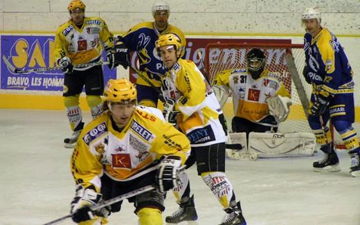 Photo hockey Ligue Magnus - LM - 9me journe : Chamonix  vs Strasbourg  - Les Chamois sur une toile