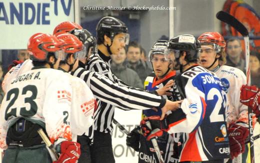 Photo hockey Ligue Magnus - LM : play-down, match 1 : Caen  vs Mont-Blanc - Reportage photos 