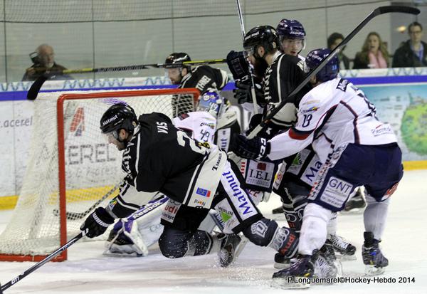 Photo hockey Ligue Magnus - LM playoff 1/2 finale, match 2 : Rouen vs Angers  - Rouen - Angers : Avec des regrets......