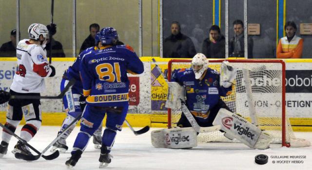 Photo hockey Ligue Magnus - LM playoff 1/2 finale, match 3 : Dijon  vs Brianon  - Les Ducs dos au mur