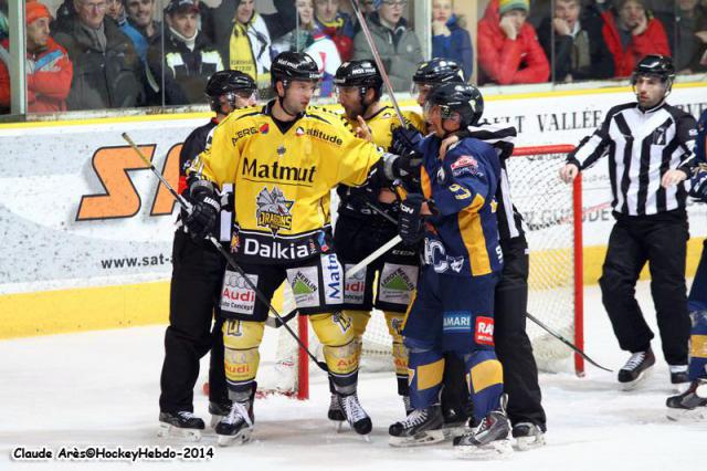 Photo hockey Ligue Magnus - LM playoff 1/4 de finale, match 3 : Chamonix  vs Rouen - Survie ou clap de fin pour les Chamois