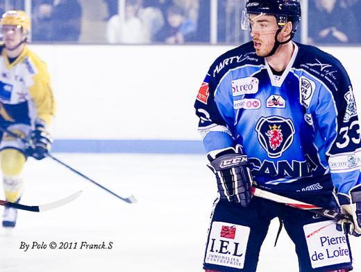 Photo hockey Ligue Magnus - LM playoffs : 1/2 finale, match 1 : Angers  vs Strasbourg  - Strasbourg prend lavantage 