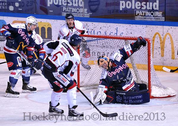 Photo hockey Ligue Magnus - LM Playoffs : 1/4, match 3 : Grenoble  vs Angers  - Les Brleurs ont encore du gaz !