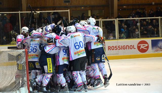 Photo hockey Ligue Magnus - LM Playoffs : 1/4, match 5 : Chamonix  vs Epinal  - Chamonix battu  lexprience