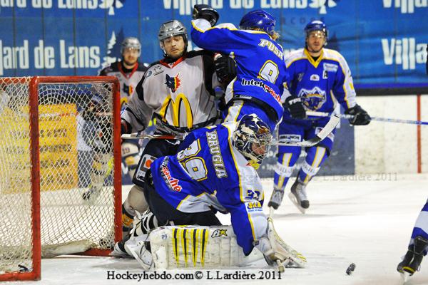 Photo hockey Ligue Magnus - LM playoffs : 1er tour, match 1 : Villard-de-Lans vs Grenoble  - Les Ours avaient une faim de loup !