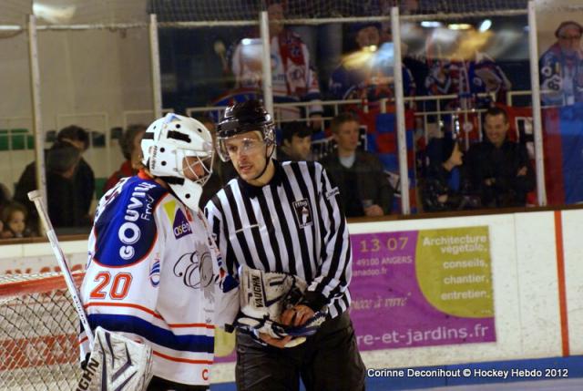 Photo hockey Ligue Magnus - LM Playoffs : 1er tour, match 2 : Angers  vs Caen  - Les Angevins retrouvent leur rang