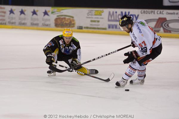 Photo hockey Ligue Magnus - LM Playoffs : 1er tour, match 4 : Strasbourg  vs Amiens  - Belote et rebelote