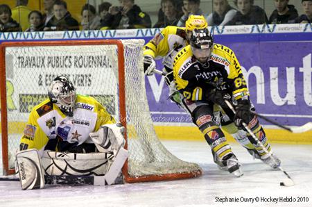 Photo hockey Ligue Magnus - LM playoffs : finale, match 1 : Rouen vs Strasbourg  - Rouen matre chez lui.