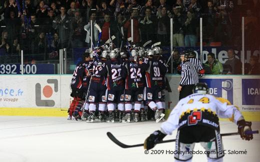 Photo hockey Ligue Magnus - Play-off : 1/2 finale, match 1 : Grenoble  vs Rouen - Jusqu