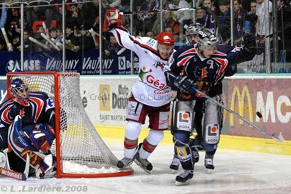 Photo hockey Ligue Magnus - PO 1/2 match 3 : Grenoble  vs Brianon  - Un deux trois, l