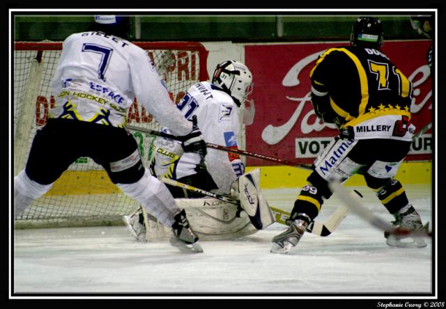 Photo hockey Ligue Magnus - PO 1/4 match 1 : Rouen vs Dijon  - Orage de buts