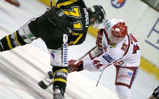 Photo hockey Ligue Magnus - PO Finale match 1 : Rouen vs Brianon  - La premire manche pour les Dragons
