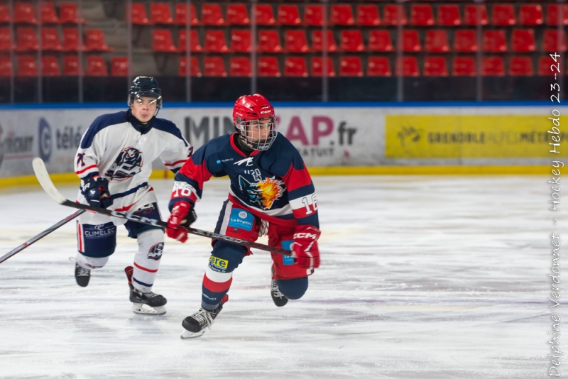 Photo hockey Mineur U17/U20 Elite -  : Grenoble U20 vs Angers U20 - U20 - Grenoble tout en maîtrise vs Angers