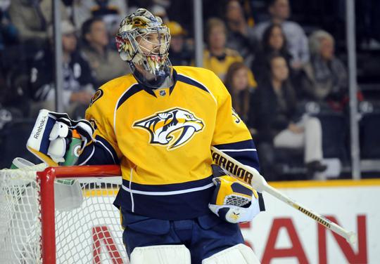 Photo hockey NHL : National Hockey League - AHL - NHL : National Hockey League - AHL - NHL : Pekka Rinne : mur infranchissable