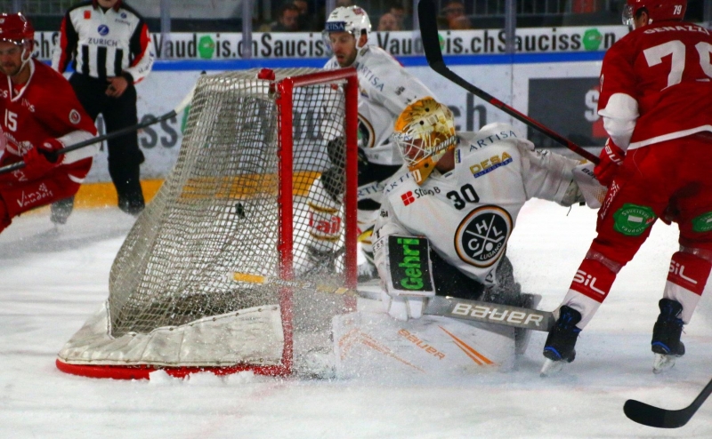 Photo hockey Suisse - National League -  : Lausanne vs Lugano - Tout dans le 1er tiers