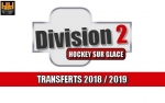 Hockey - Division 2 : TRANSFERTS 2018/2019