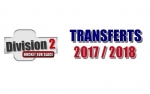 Hockey - Division 2 : TRANSFERTS 2017/2018