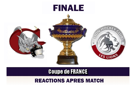 Photo hockey CdeF - Ractions aprs Finale - Amiens VS Lyon - Coupe de France : Amiens  (Les Gothiques)