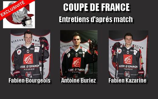 Photo hockey CDF : Interviews Aminoises - Coupe de France