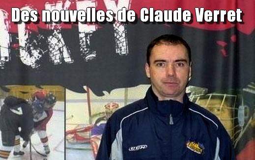 Photo hockey Claude VERRET en interview  - Hockey dans le Monde : Rouen (Les Dragons)