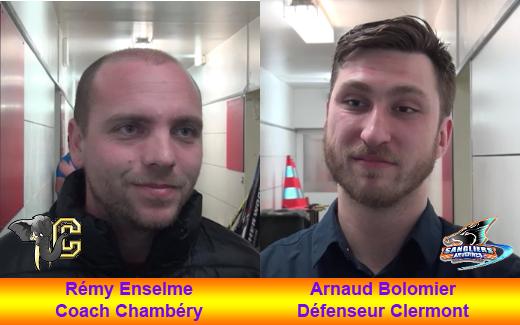 Photo hockey Clermont VS Chambery - Interviews - Division 2