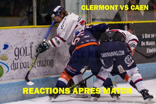 Photo hockey D1 - Clermont vs Caen : Ractions aprs match - Division 1