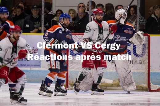 Photo hockey D1 - Clermont vs Cergy : Ractions aprs match - Division 1
