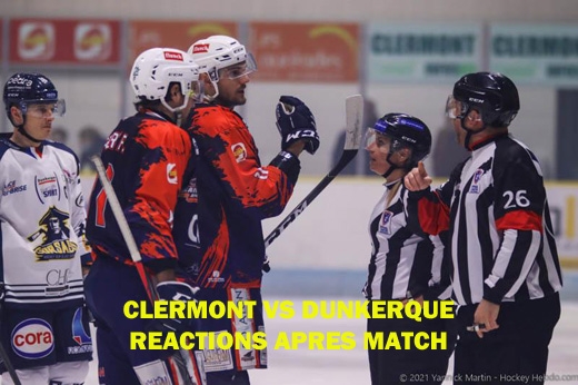 Photo hockey D1 - Clermont vs Dunkerque : Ractions aprs match - Division 1