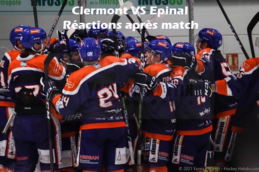 Photo hockey D1 - Clermont vs Epinal : Ractions aprs match - Division 1 : Clermont-Ferrand (Les Sangliers Arvernes)