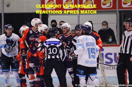 Photo hockey D1 - Clermont vs Marseille : Ractions aprs match  - Division 1