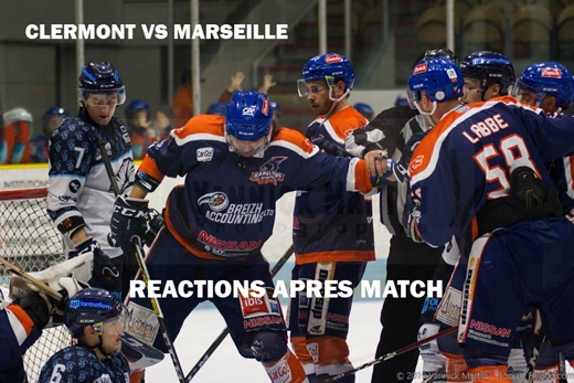 Photo hockey D1 - Clermont vs Marseille : Ractions aprs match - Division 1