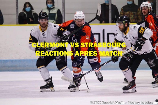 Photo hockey D1 - Clermont vs Strasbourg : Réactions après match - Division 1