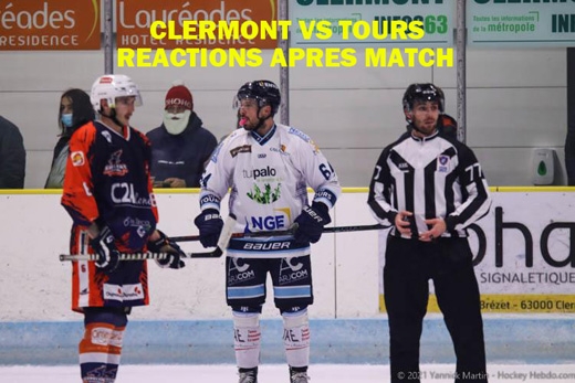 Photo hockey D1 - Clermont vs Tours : Réactions après match  - Division 1