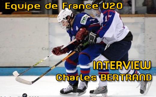 Photo hockey EDF U20 : Interview Charles Bertrand - Equipes de France