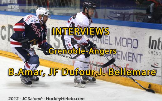 Photo hockey Grenoble - Angers : interviews - Ligue Magnus