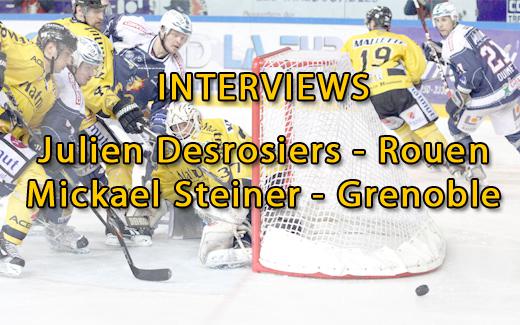 Photo hockey Grenoble - Rouen : Interviews - Ligue Magnus