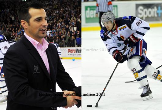 Photo hockey Grenoble: ITV JF Dufour et N. Arrossamena  - Ligue Magnus : Grenoble  (Les Brleurs de Loups)